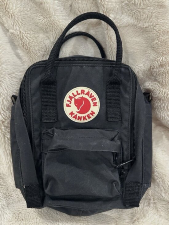 Fjallraven Handbags - Fjallraven Kanken Mini Backpack Dark Gray Black Lightly Used